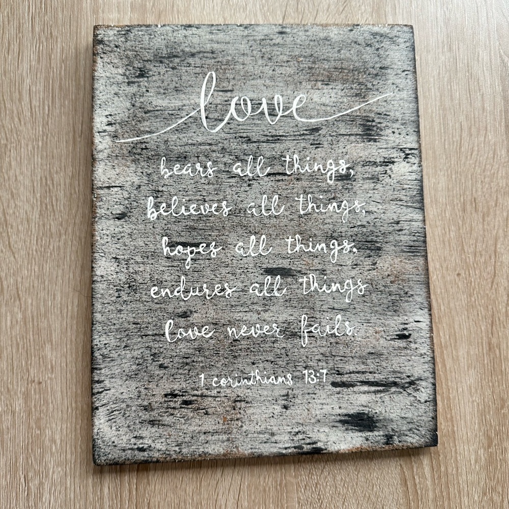 Bible Scripture Wall Art (NWOT)